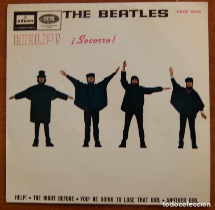 Discos de vinilo: Vinilo HELP Beatles Single ED espa&ntilde;a - Foto 1