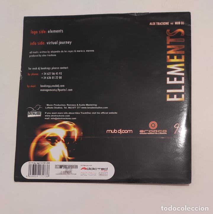 Discos de vinilo: ELEMENTS. ALEX TRACKONE VS. MUB DJ. MAXI SINGLE. TDKDA77 - Foto 2