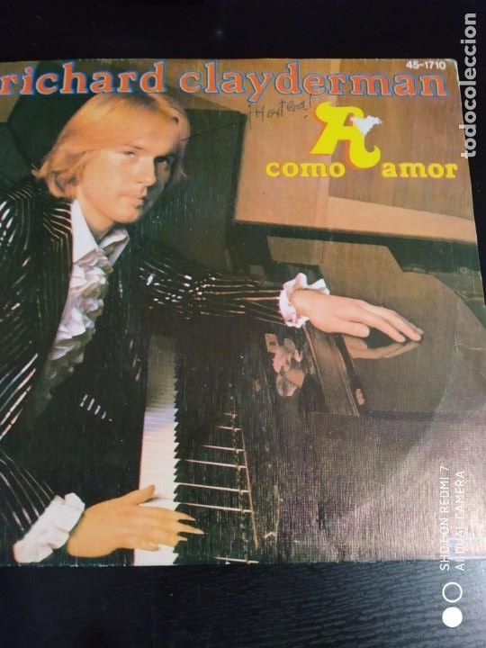 Discos de vinilo: disco single Richard Clayderman A como amor - Foto 1