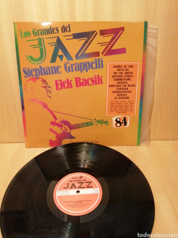 Discos de vinilo: Stephane Grappelli. Elek Bacsik. Grandes del Jazz N 84. - Foto 1