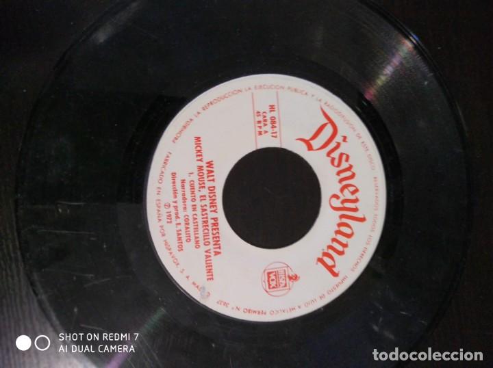 Discos de vinilo: disco disneyland mickey mouse, el sastrecillo valiente - Foto 1