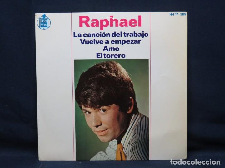 Discos de vinilo: RAPHAEL - LA CANCION DEL TRABAJO +3 - EP - Foto 1