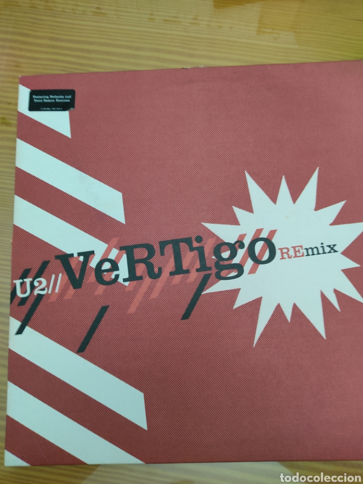 Discos de vinilo: Disco vinilo maxi U2 ,VERTIGO REMIX - Foto 1