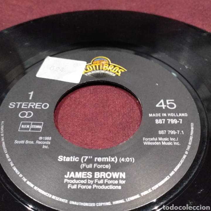 Discos de vinilo: JAMES BROWN - STATIC, EDICI&Oacute;N HOLANDESA, SINGLE 7&rdquo; - Foto 3