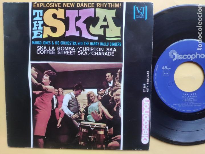 MANGO JONES WITH THE HARRY BALLU SINGERS – EP SPAIN PS – EX * THE SKA * DISCOPHON 1964 (Música - Discos de Vinilo - EPs - Reggae - Ska	)