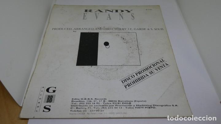 Discos de vinilo: DISCO SINGLE VINILO RANDY EVANS . PRODUCED ARRANGED AND DIRECTER BY J.E. - Foto 2