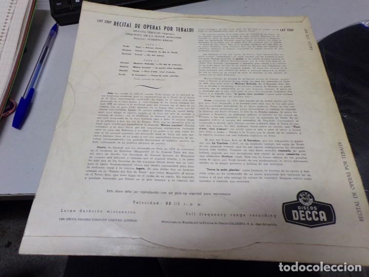 Discos de vinilo: ESTAMOS LIQUIDANDO. Renata Tebaldi - recital de operas - Foto 3