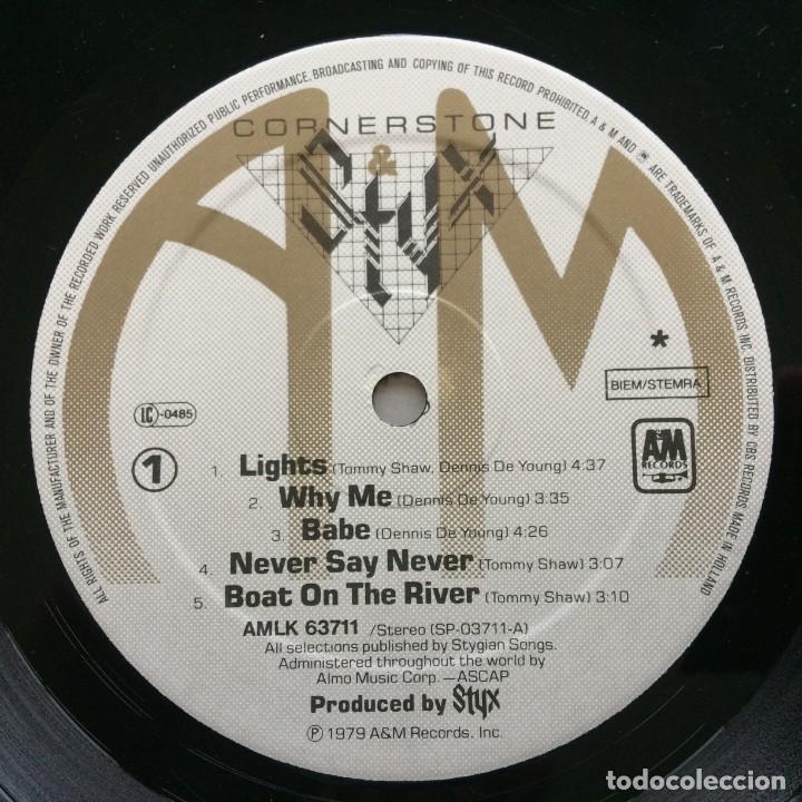 Discos de vinilo: Styx &ndash; Cornerstone Holanda 1979 A&M Records - Foto 6
