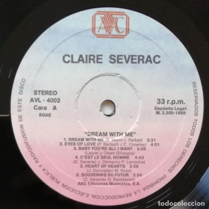 Discos de vinilo: Claire S&eacute;verac. Dream With Me, AVC AVL-4002 - Foto 6