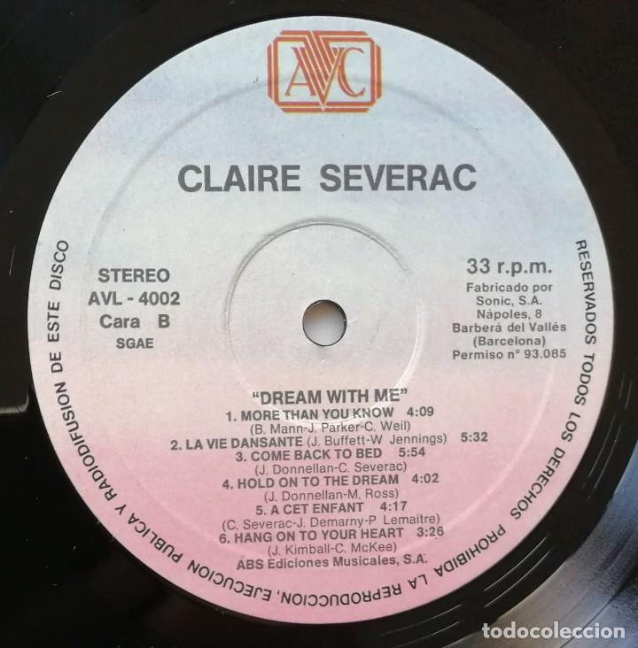 Discos de vinilo: Claire S&eacute;verac. Dream With Me, AVC AVL-4002 - Foto 8