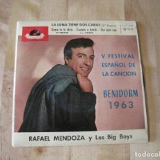 Discos de vinilo: EP RAFEL MENDOZA Y LOS BIG BOYS BENIDORM 1963 POLYDOR 217 SPAIN