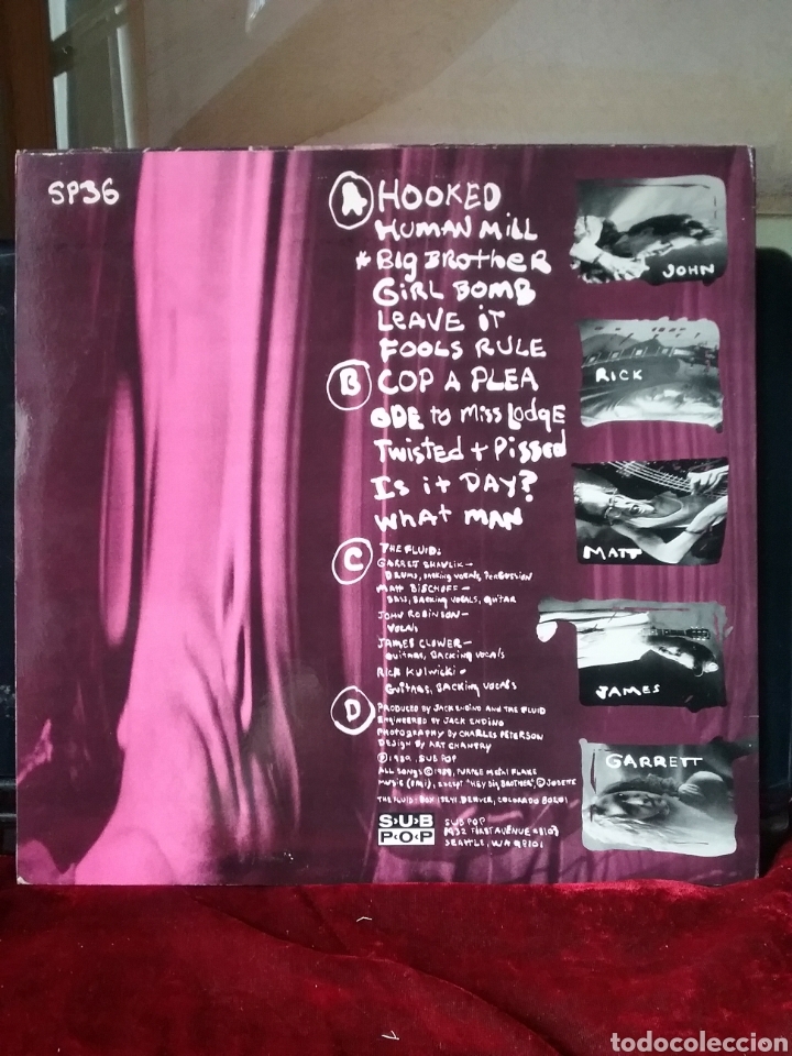 Discos de vinilo: THE FLUID 1989 Sub- Pop - Foto 2