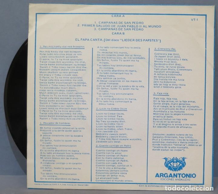 Discos de vinilo: EP. JUAN PABLO Y NUESTRO TIEMPO - Foto 2