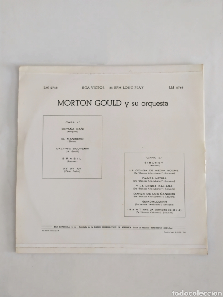 Discos de vinilo: LP vinilo Morton Gould - Foto 2