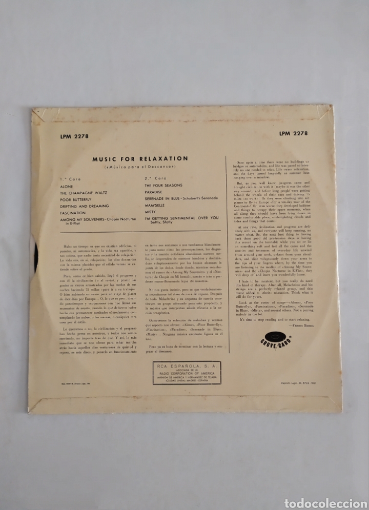 Discos de vinilo: LP vinilo Melachrino - Foto 2