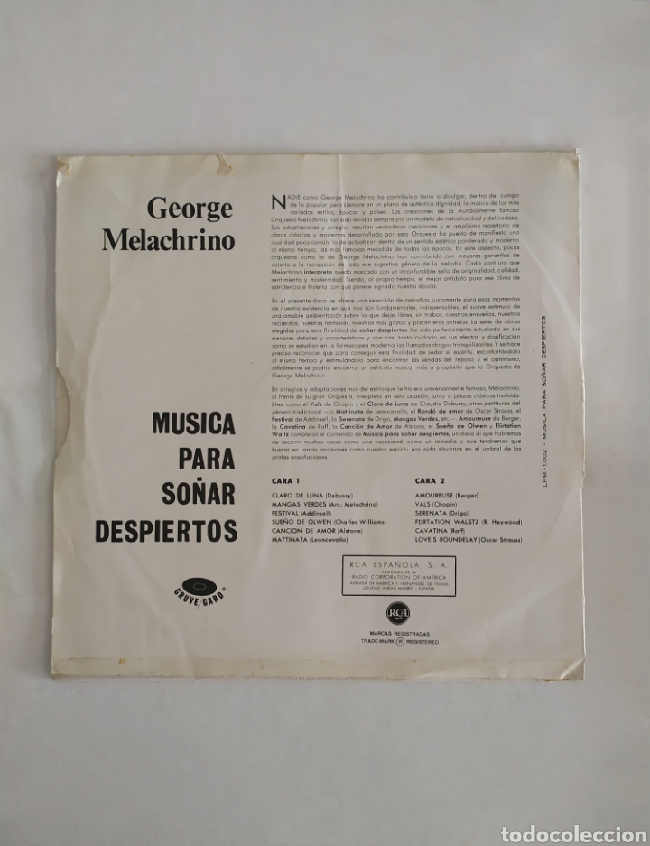 Discos de vinilo: LP vinilo Melachrino - Foto 2