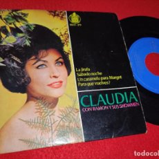 Discos de vinilo: CLAUDIA & RAMON SHOWMEN LA JIRAFA/SABADO/UN CARAMELO PARA MARGOT/¿PARA QUE VUELVES? EP 1964 HISPAVOX