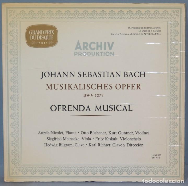 Discos de vinilo: LP. JOHAN SEBASTIAN BACH. BWV 1079 - Foto 1