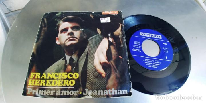 Discos de vinilo: FRANCISCO HEREDERO-SINGLE PRIMER AMOR. - Foto 1