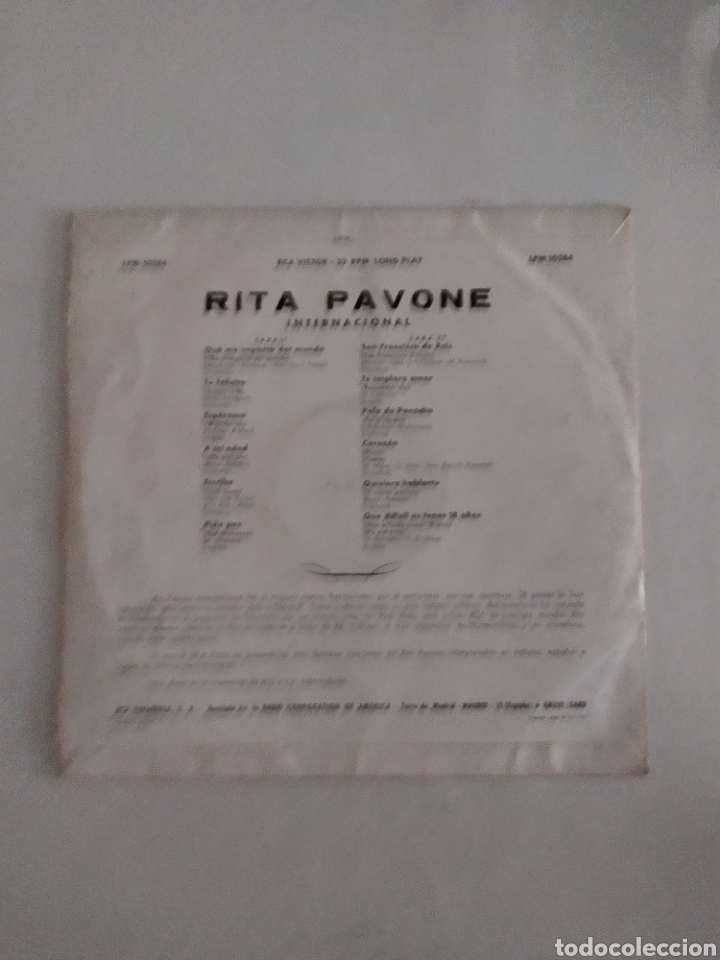 Discos de vinilo: LP vinilo Rita Pavone - Foto 2