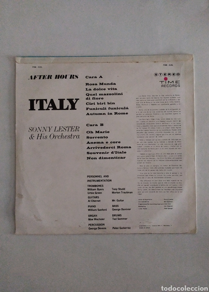 Discos de vinilo: LP vinilo Sonny Lester - Foto 2