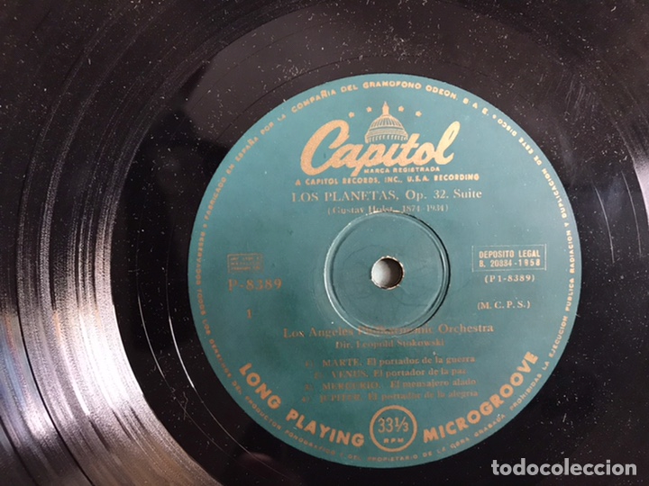 Discos de vinilo: Holst: The planets. Stokowski. - Foto 3
