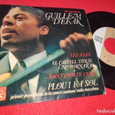 Discos de vinilo: GUILLEM D'EFAK LES ILLES/EL CASTELL D'IRAS I NO TORNARAS/PLOU I FA SOL +1 EP 1966 CATALA FIRMADO