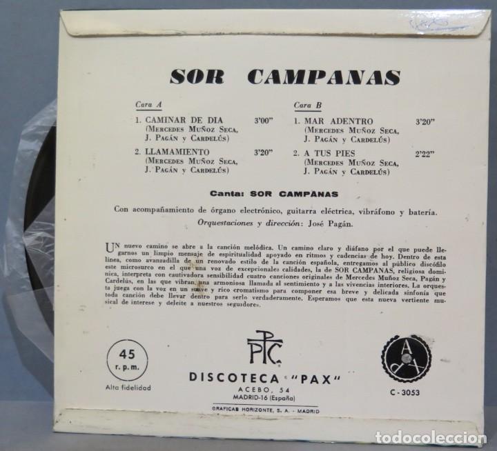Discos de vinilo: EP. SOR CAMPANAS. CAMINAR DE DIA +3 - Foto 2