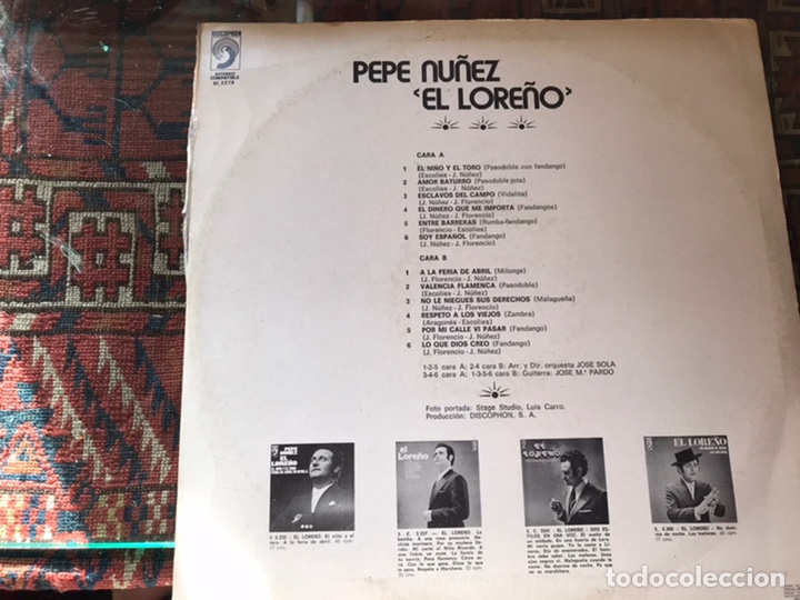 Discos de vinilo: Pepe N&uacute;&ntilde;ez el Lore&ntilde;o - Foto 2
