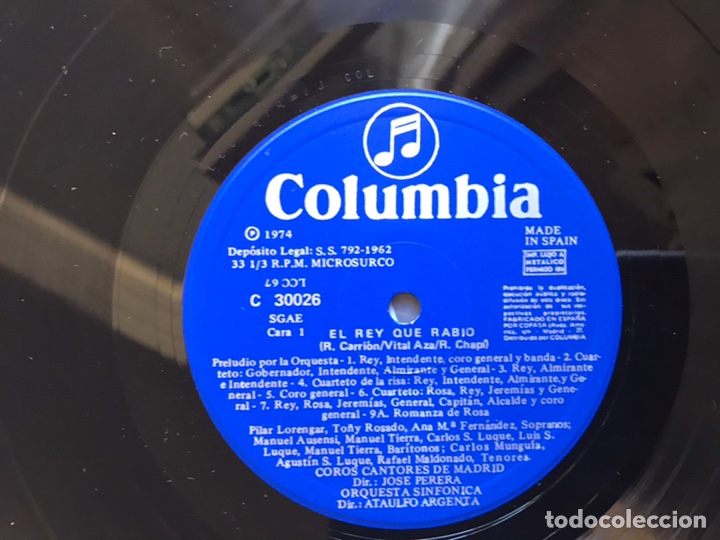 Discos de vinilo: El rey que rabi&oacute;. Ata&uacute;lfo Argenta - Foto 3