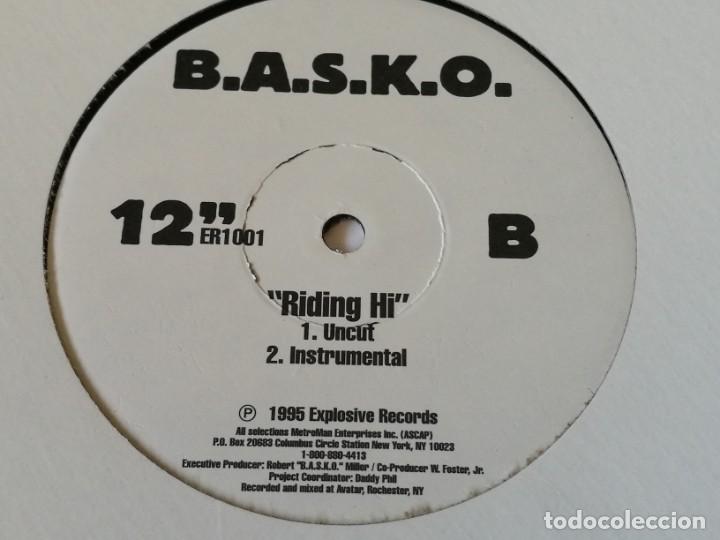 Discos de vinilo: B.A.S.K.O. - Blacker Da Berry / Riding Hi - 1995 - Foto 2