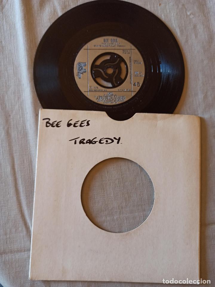 Discos de vinilo: BEE GEES / TRAGEDY / UNTIL / EDICION FRANCESA - Foto 1