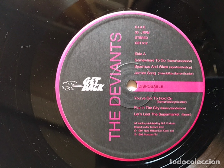 Discos de vinilo: Disposable. The Deviants - Foto 7