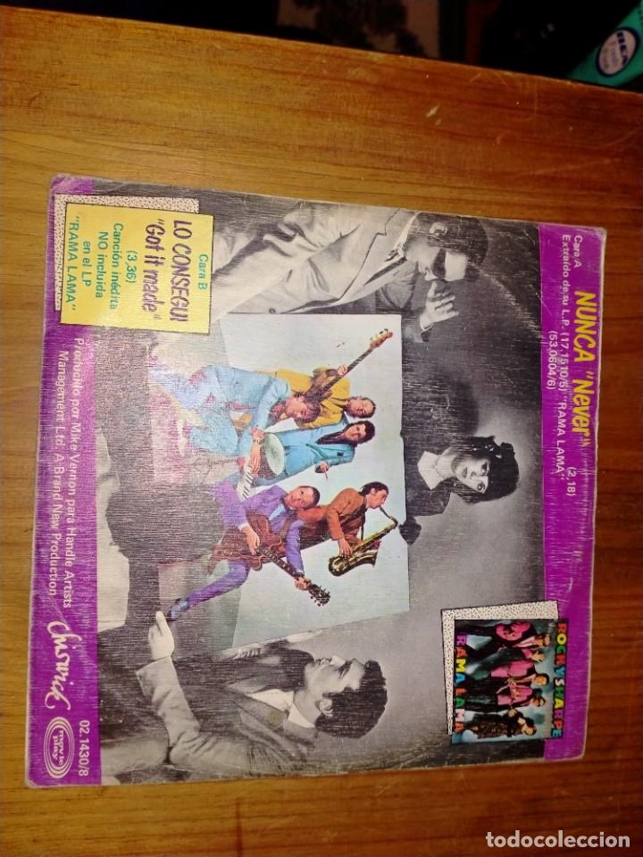 Discos de vinilo: VINILO SINGLE ROCKY SHARPE NUNCA - Foto 2