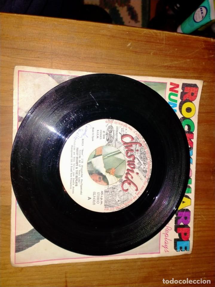 Discos de vinilo: VINILO SINGLE ROCKY SHARPE NUNCA - Foto 4