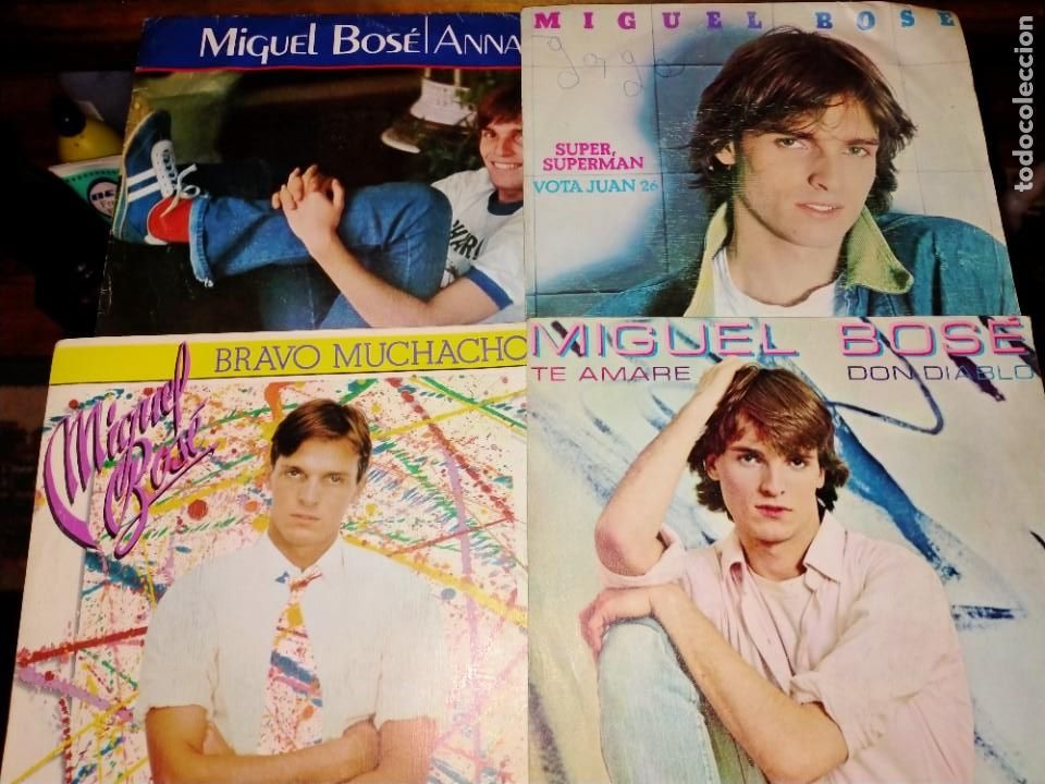 Discos de vinilo: LOTE VINILO SINGLE MIGUEL BOS&Eacute; - Foto 1