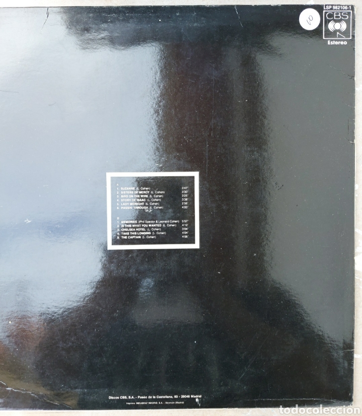 Discos de vinilo: Lp Leonard Cohen - CBS - ESPA&Ntilde;A - Foto 2