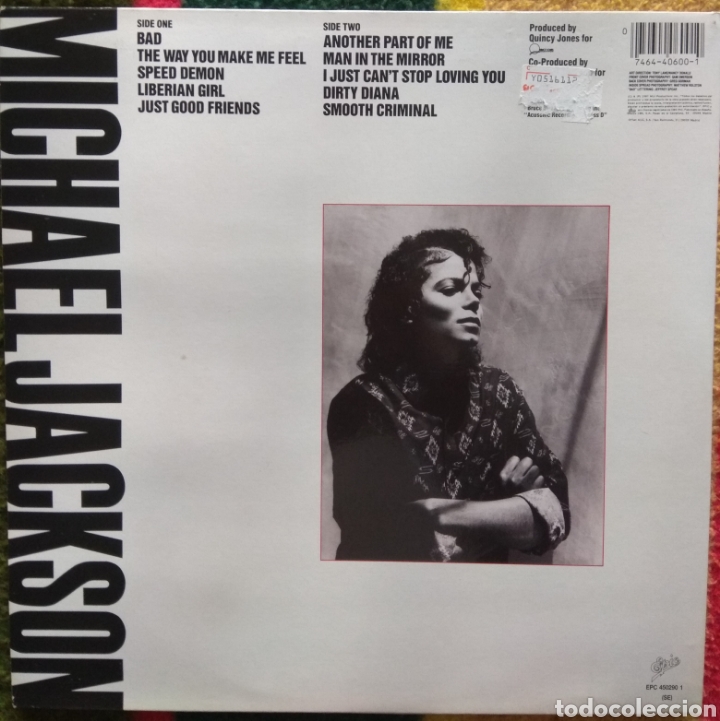 Discos de vinilo: Michael Jackson&nbsp;&ndash;&nbsp;Bad - Foto 2