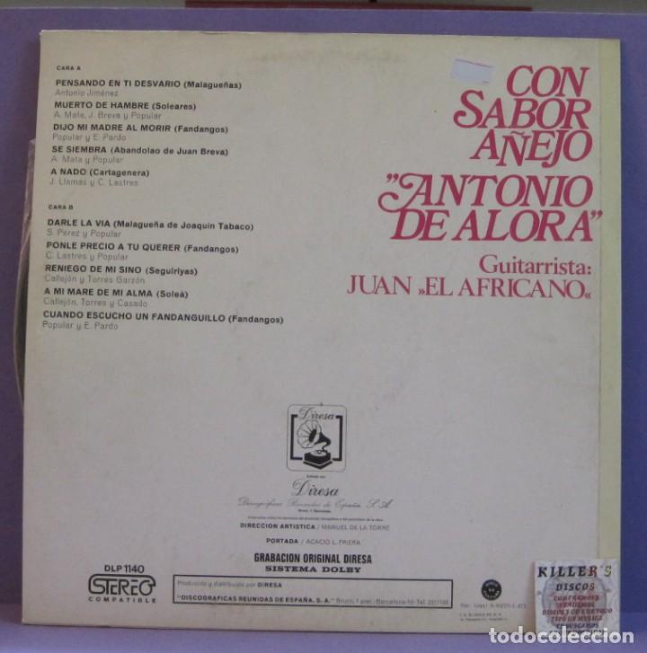 Discos de vinilo: Antonio de Alora - Con sabor a&ntilde;ejo - LP - Foto 2