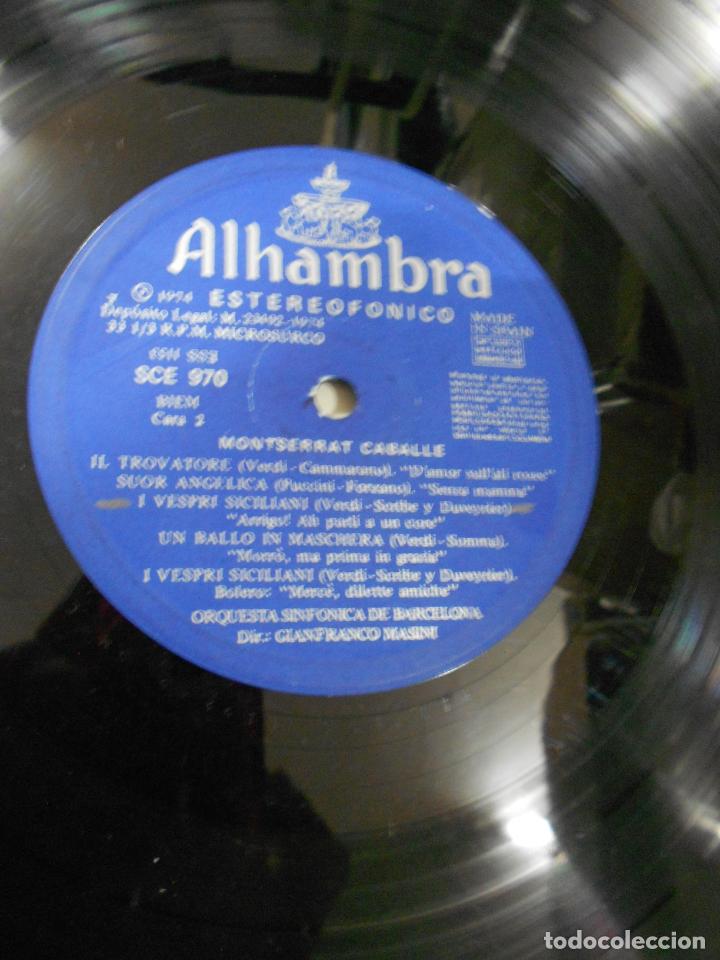 Discos de vinilo: ANTIGUO DISCO VINILO LP - MONTSERRAT CABALLE - Foto 2