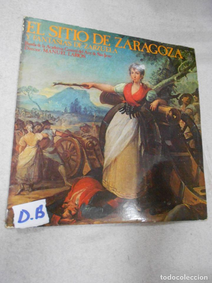 Dischi in vinile: ANTIGUO DISCO VINILO LP - EL SITIO DE ZARAGOZA Y FANTASIAS DE ZARZUELA