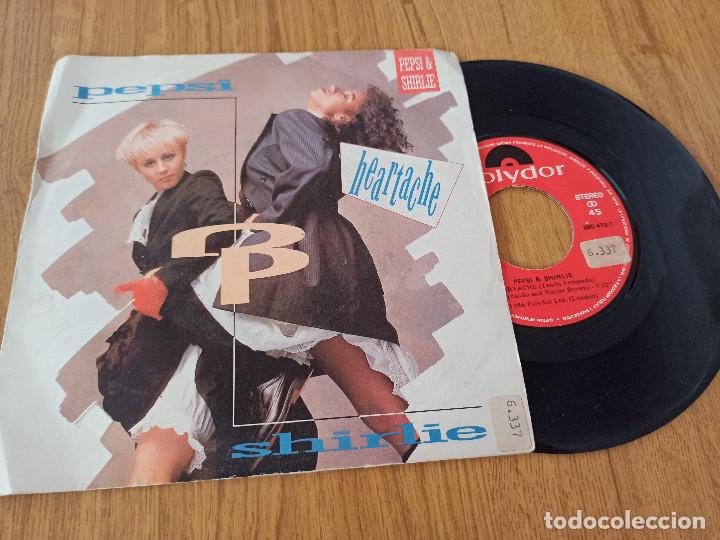 Discos de vinilo: PEPSI & SHIRLIE / HEARTACHE / SURRENDER - Foto 1