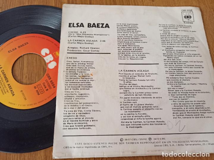 Discos de vinilo: ELSA BAEZA / CREDO / LA CARMEN ASEADA - Foto 2