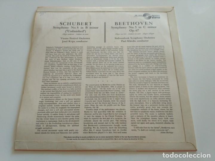 Discos de vinilo: Schubert / Beethoven - Unfinished Symphony / Symphony No. 5 (LP) - Foto 2