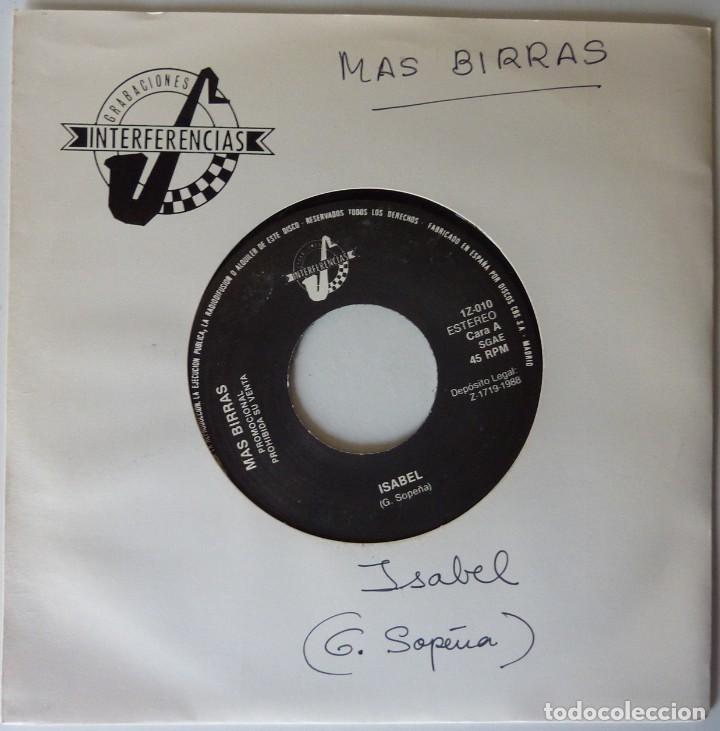 Discos de vinilo: MAS BIRRAS // ISABEL // PROMO // 1988 // SINGLE - Foto 1