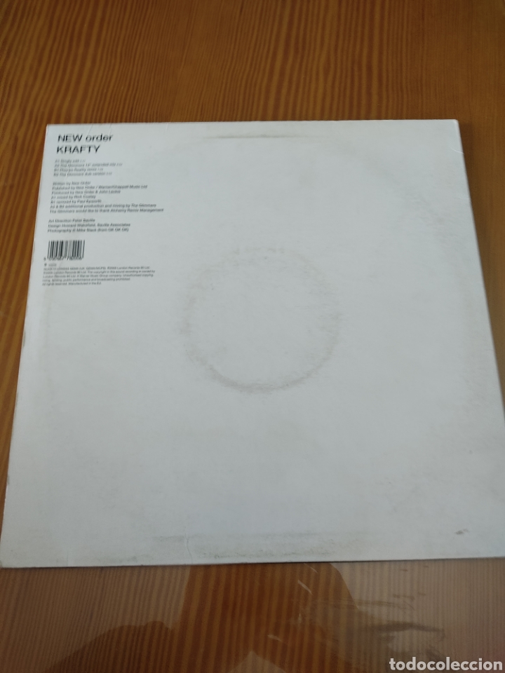 Discos de vinilo: Disco vinilo maxi NEW ORDER,&rdquo;KRAFTY&rdquo; - Foto 2