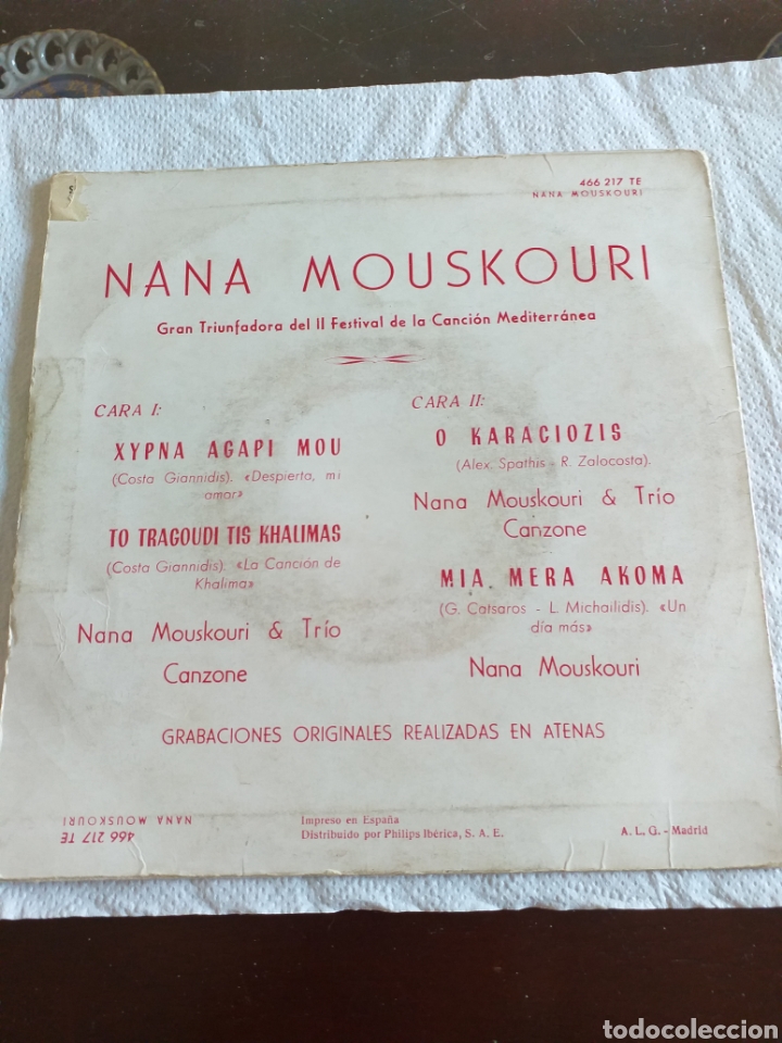 Discos de vinilo: Nana Mouskouri disco de vinilo - Foto 3