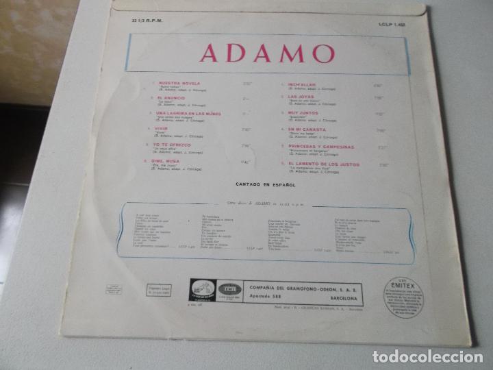 Discos de vinilo: adamo canta en espa&ntilde;ol, - Foto 2