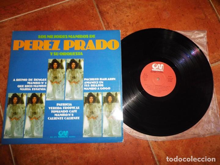 Vinyl records: PEREZ PRADO Y SU ORQUESTA LOS MEJORES MAMBOS DE PEREZ PRADO LP VINILO 1975 GM GRAMUSIC 12 TEMAS