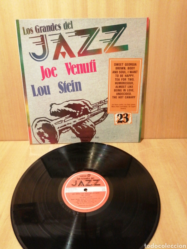 Dischi in vinile: Joe Venuti Quartet. Lou Venuti. Marco Ratti. Gil Cuppini.Grandes del Jazz 23.